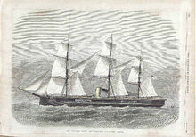 Early ship resupplying at sea, such as an attempt with HMS Captain in 1870, was slow and often hazardous. HMS Captain.jpg