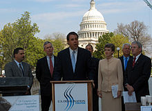 Hal Furman speaking on behalf of the New Water Supply Coalition Hal Furman Press Conference.jpg