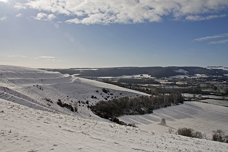 File:Hambledon Hill in winter 20090207.jpg