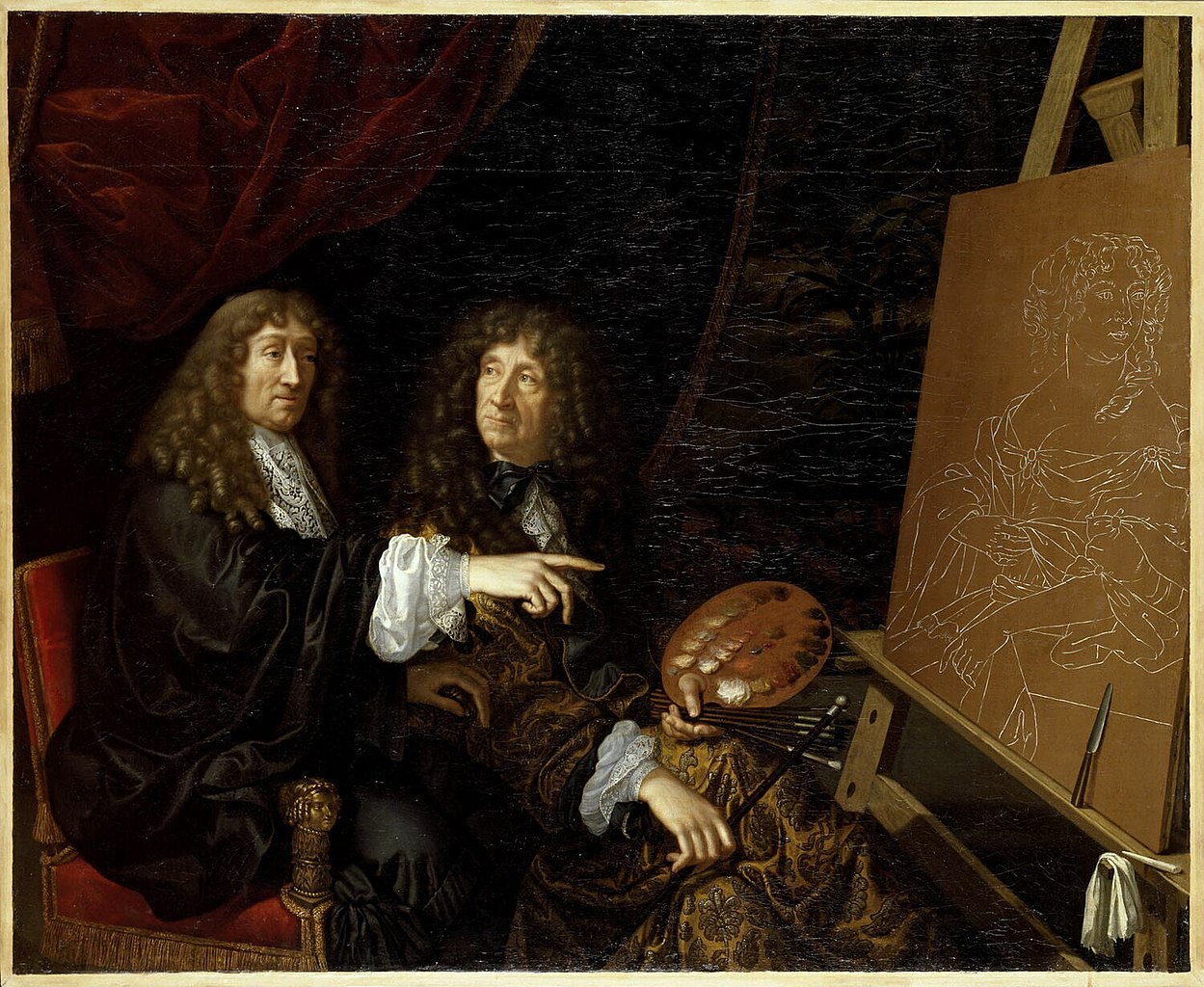 File:1642 painting of King Louis XIV with his brother Philippe of