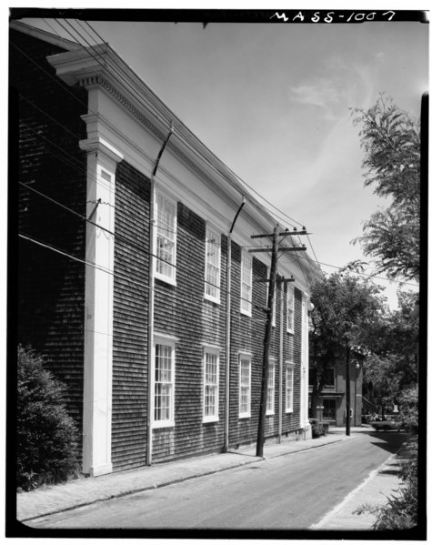 File:Historic American Buildings Survey Cortlandt V. D. Hubbard, Photographer June 1965 EXTERIOR VIEW, SOUTH SIDE - Centre Street United Methodist Church, Centre and Main Streets, HABS MASS,10-NANT,74-4.tif