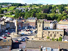 Town center as seen from Richmond Castle