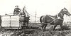 Horse-drawn explosives carrying wagon in the Dry Creek Explosive Magazine in South Australia