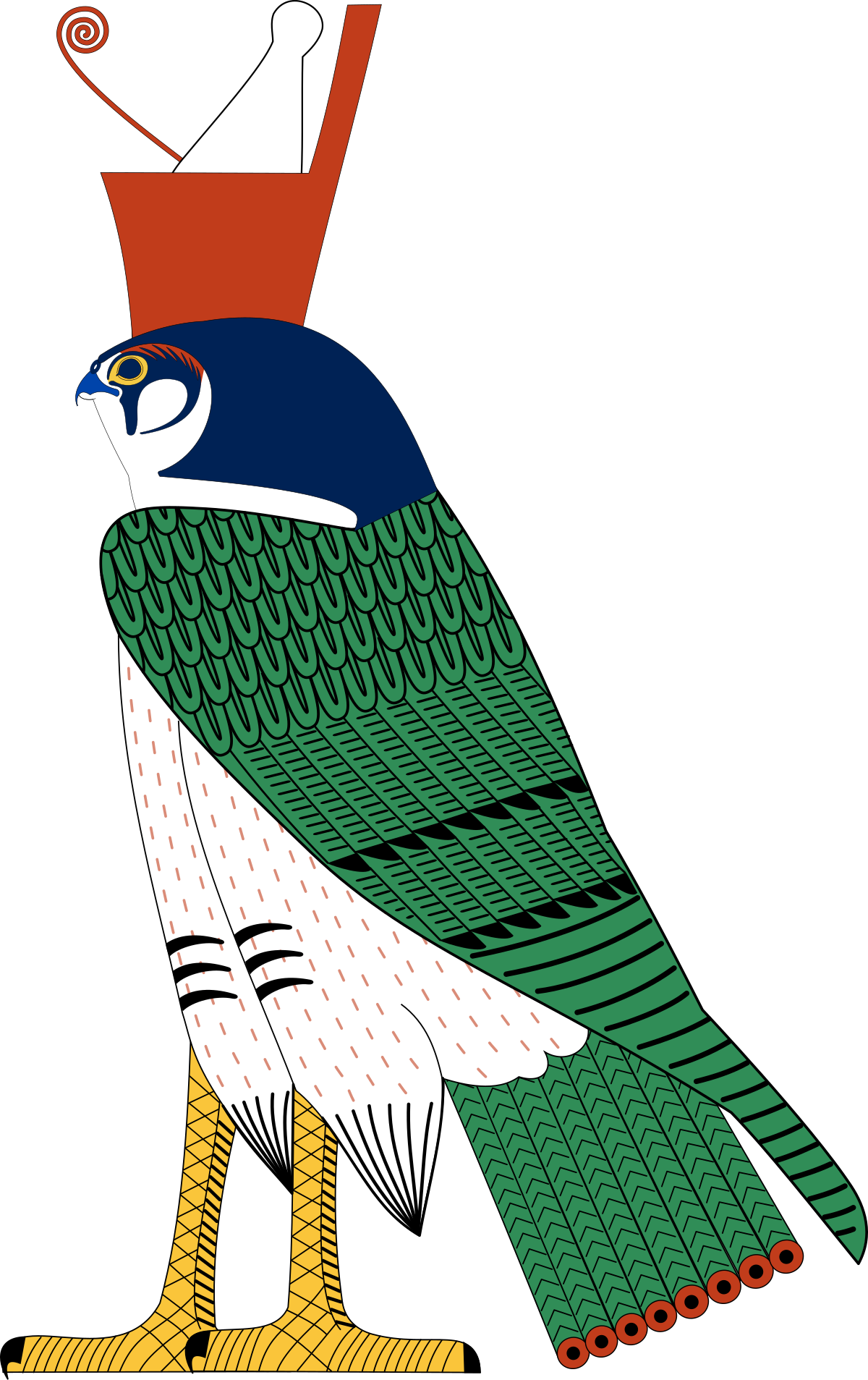 egyptian falcon drawing