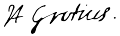 Hugo Grotius signature 1614.svg