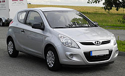 Hyundai i20 1.2 Classic – Frontansicht (1), 21. Juni 2011, Heiligenhaus.jpg