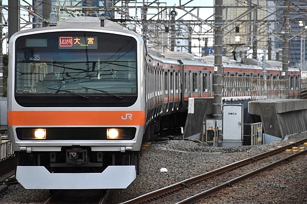 JR East E231-0 series EMU set MU35 on a Shimōsa service