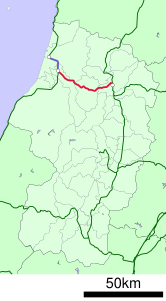 JR West Rikuu Line linemap.svg