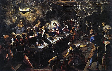 Jacopo Tintoretto, Last Supper, 1592–1594