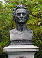 Bust of James Clarence Mangan in St. Stephen's Green, Dublin, Ireland.