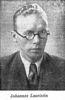 Johannes Lauristin Estonian politician