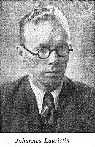 <span class="mw-page-title-main">Johannes Lauristin</span> Estonian politician