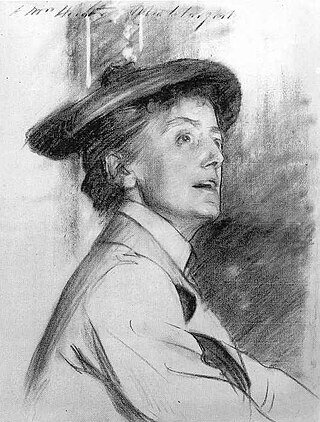 Ethel Smyth, Kreidezeichung von John Singer Sargent