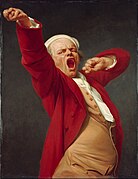 Joseph Ducreux (French) - Self-Portrait, Yawning - Google Art Project