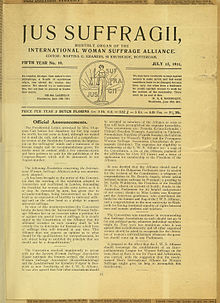 Cover of the Jus Suffragii, 15 July 1911 Jus Suffragii 1911.jpg