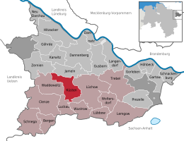 Küsten - Carte