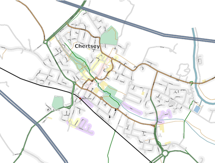 Map Of Chertsey And Surrounding Area Chertsey - Wikiwand