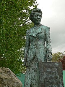 Bronze statue of Hanna Sheehy Skeffington in Kanturk, Ireland.