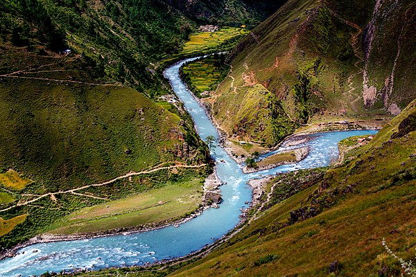 Karnali river in Nepal