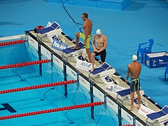 Kazan 2015 - Grechin, Hovorov dan Fratus 50m semi.JPG