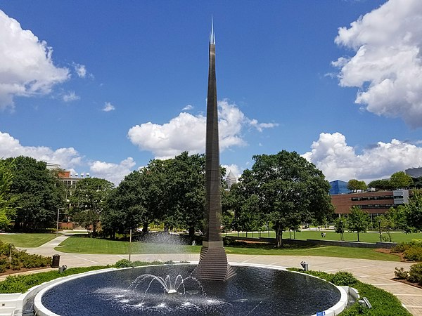 The Kessler Campanile seen from the Georgia Tech Student Center.