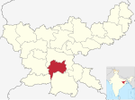 Jharkhand (Hindistan) içinde Khunti.svg