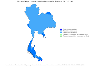 Koppen-Geiger Map THA future.svg