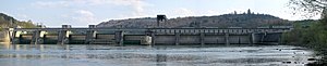 The power plant seen from underwater