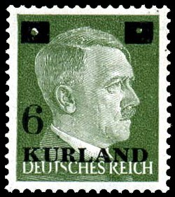 Stamp used in Courland pocket (1945)