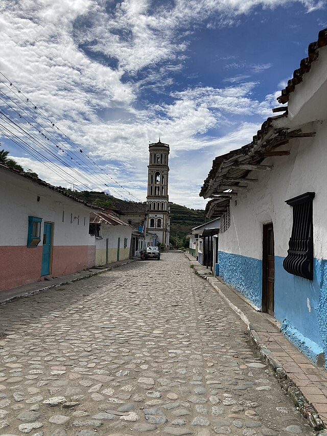 Kolonialer Ort La Jagua in der Gemeinde Garzón