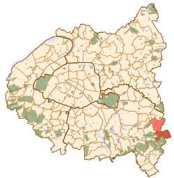 Kart over La Queue-en-Brie