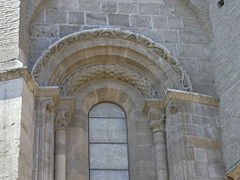 Detail of the apse from outside. Romanesque. →