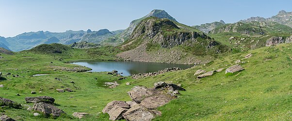 Lac du Miey in commune of Laruns, Pyrénées-Atlantiques, France