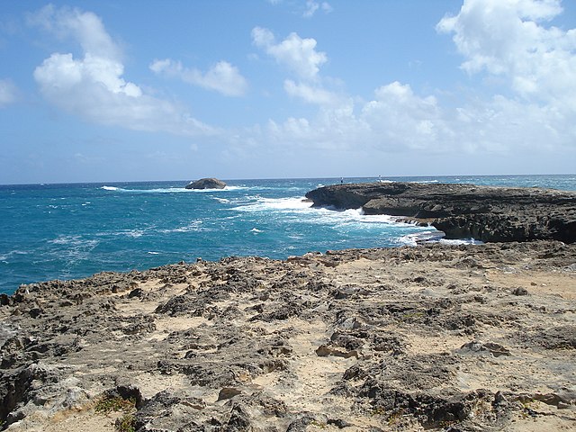 Lāʻie Point overlooking the Pacific Ocean to the east