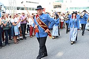 Deutsch: Musikverein Markt Piesting beim Erntedankumzug beim Landhausfest 2022 in St. Pölten anlässlich 100 Jahre Niederösterreich