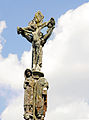 Le calvaire de Quilinen : le crucifix et la Vierge