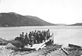 Stortingets jernbanekomité ved Langfjordvatnet i Sør-Varanger, 1923