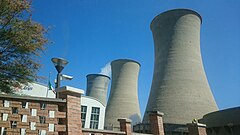Image 39Cooling towers at a geothermal power plant in Larderello, Italy