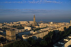 Centre-ville reconstruit du Havre. Le Havre.