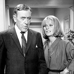 Carroll as Alexander Waverly on The Man from U.N.C.L.E., with guest star Diana Hyland.