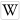Letter W written with the font Hoefler Text