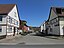 Blick von der Raiffeisenstraße in Bodenfelde in die Lindenstraße