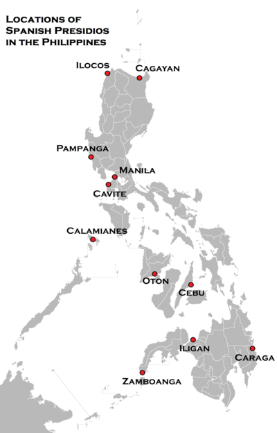 Spanish colonial fortifications in the Philippines