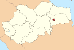 Location within Jambi Province