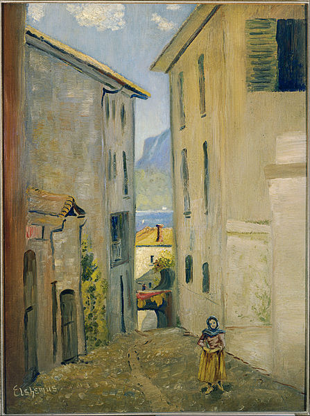 File:Louis Michel Eilshemius - Street in Lugano - Google Art Project.jpg