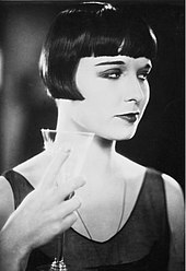 Brooks as Thymian in the brothel scene Louise Brooks in Diary of a Lost Girl.jpg