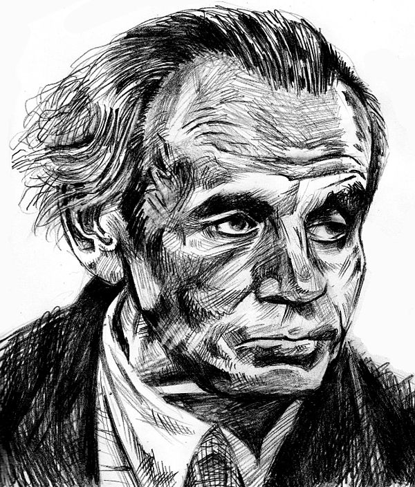 Drawing of Louis-Ferdinand Céline