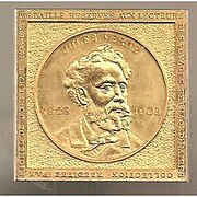 Médaille Jules Verne en laiton.