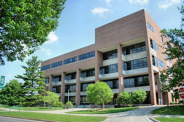 View of the MSU Law building from the north.