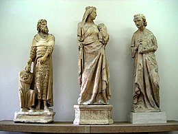 Madona se svatými Jany Křtitelem a Evangelistou, z výzdoby dómu v Sieně